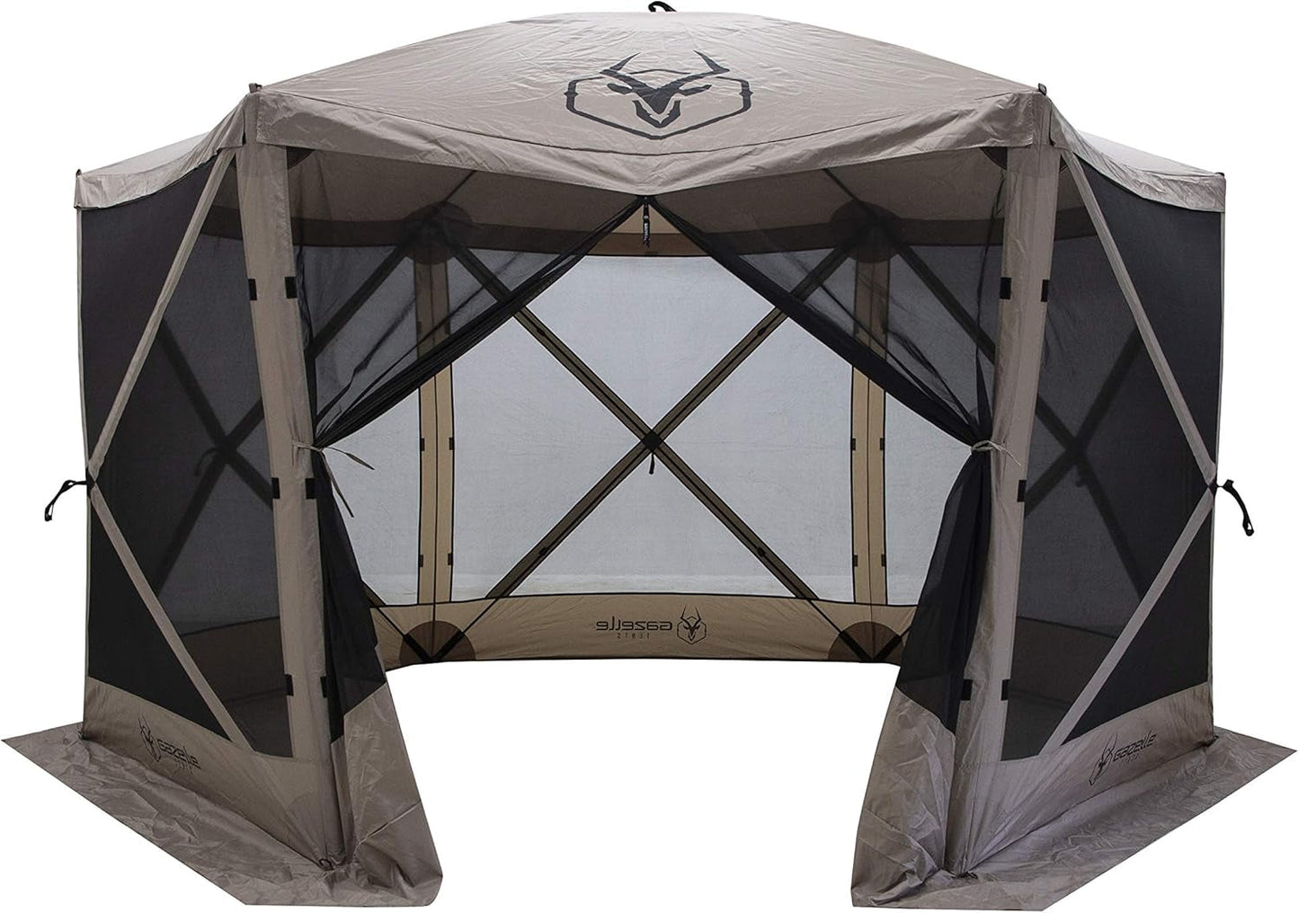 G6 6-Sided Pop-Up Gazebo Tent – Instant Outdoor Shelter with Mesh Screen Walls | Bug-Free, Weather-Resistant Canopy for Camping, Backyard & Events