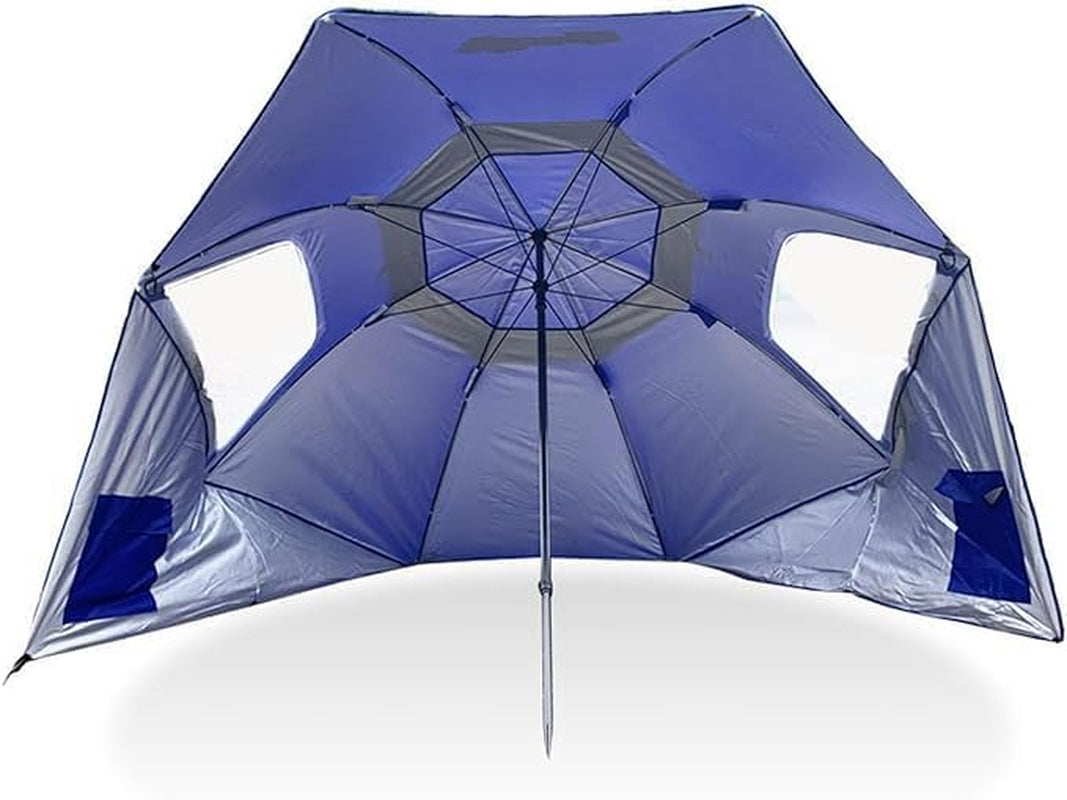 Super-Brella SPF 50+ Sun & Rain Canopy Umbrella – All-Weather Beach, Camping & Sports Shelter