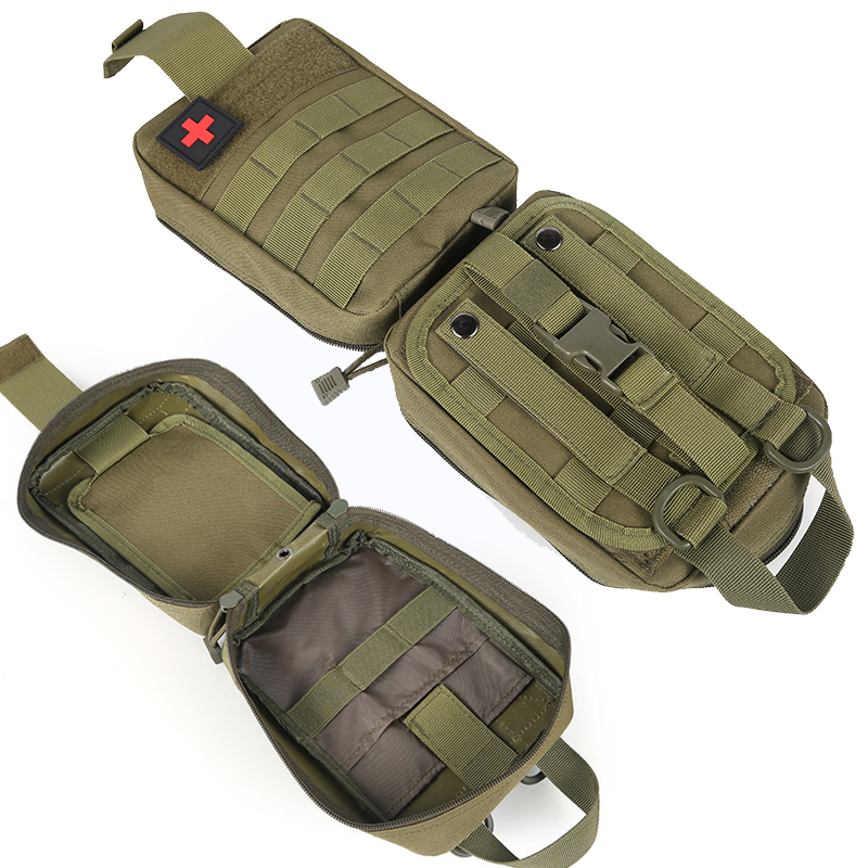 Tactical First Aid Kit Medical Molle Rip Away EMT IFAK Survival Emerge