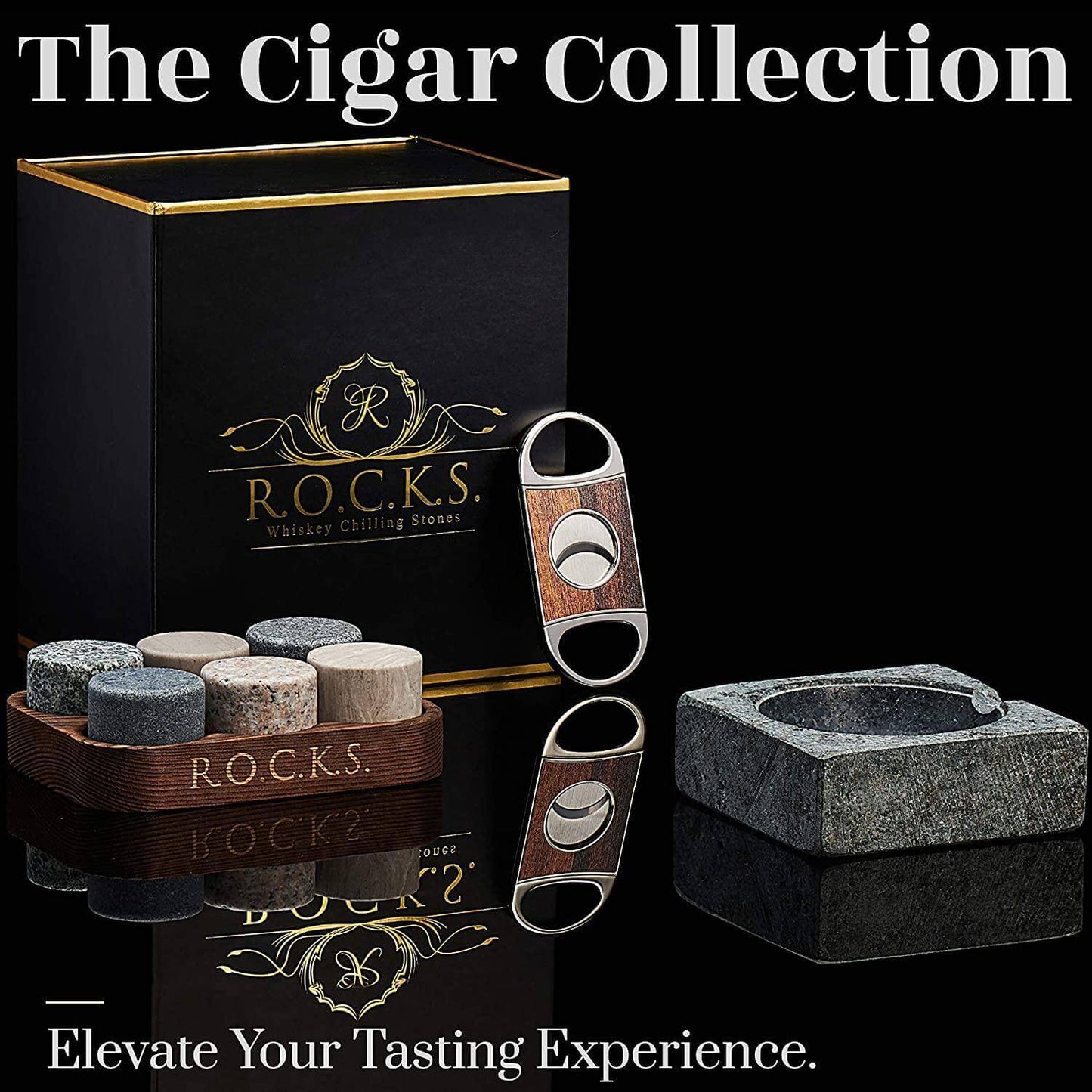 The Gentleman’s Set – Premium Whiskey and Cigar Gift Set for Aficionados