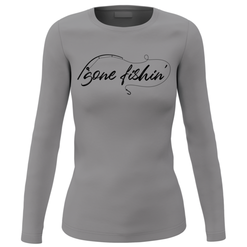 Gone Fishing V2 with Rod Women’s Long Sleeve Shirt – Bold Outdoor Style Meets All-Day Comfort