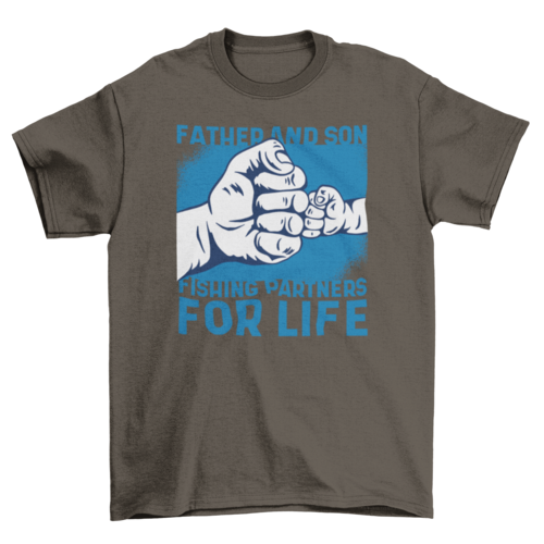 Father son fishing shirt in different color options