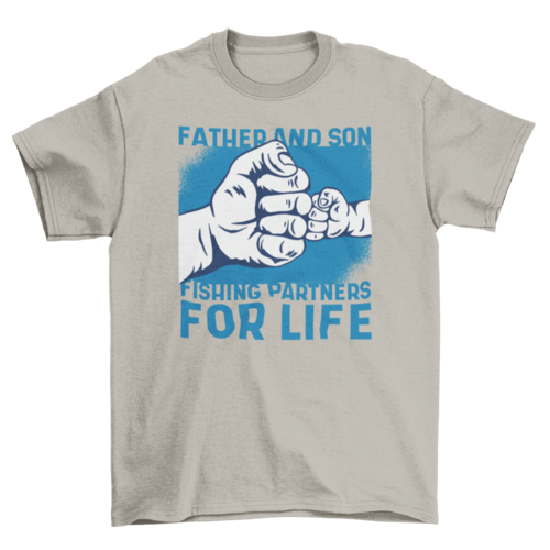 Father son fishing shirt in different color options