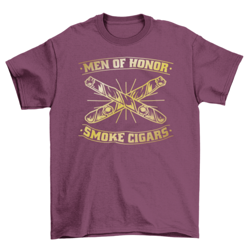 Men of Honor Cigar T-Shirt – Bold Statement Tee for Cigar Aficionados