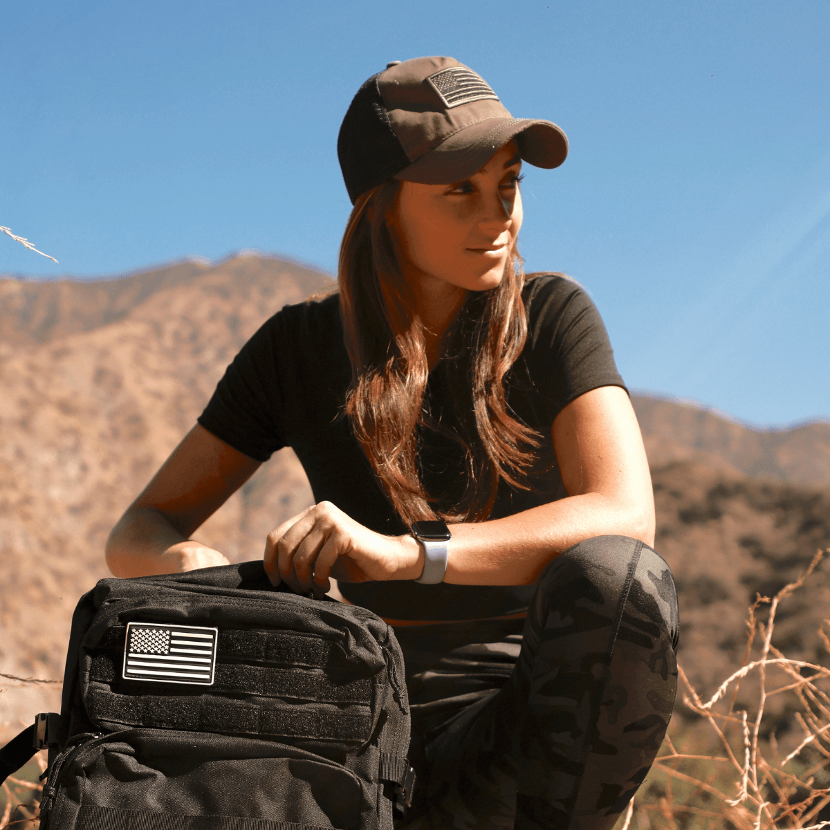 American Flag Trucker Hat – Breathable Mesh, Adjustable Snapback