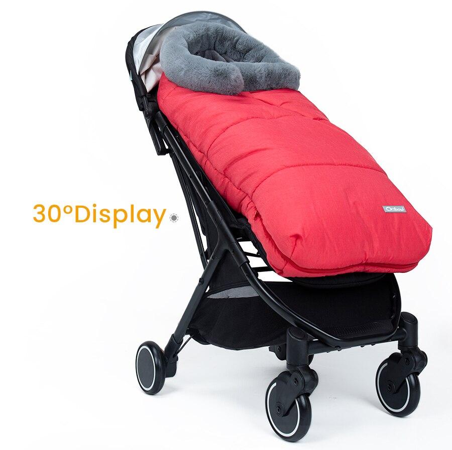 Winter Baby Sleeping Bag – Hooded Infant Stroller Sleepsack with Faux Fur Collar