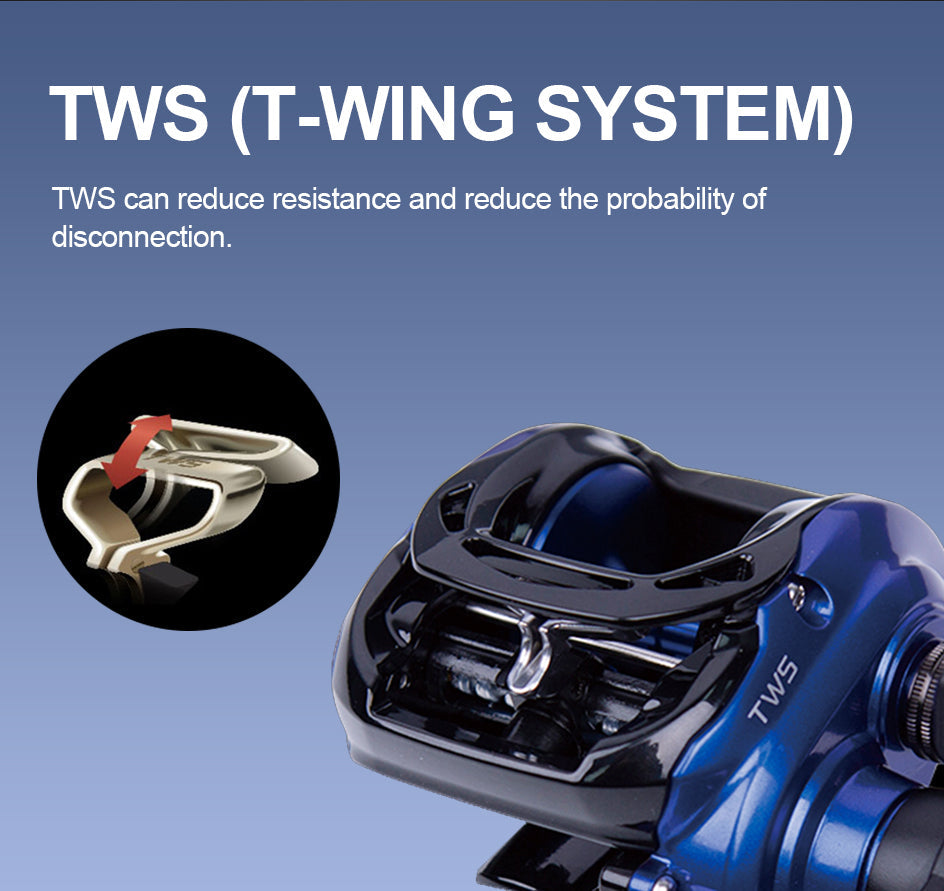 200HS / 200HSL COASTAL-TWS Baitcasting Reel – 7.3:1 Gear Ratio | SV Spool | 8BB | Max Drag 7kg
