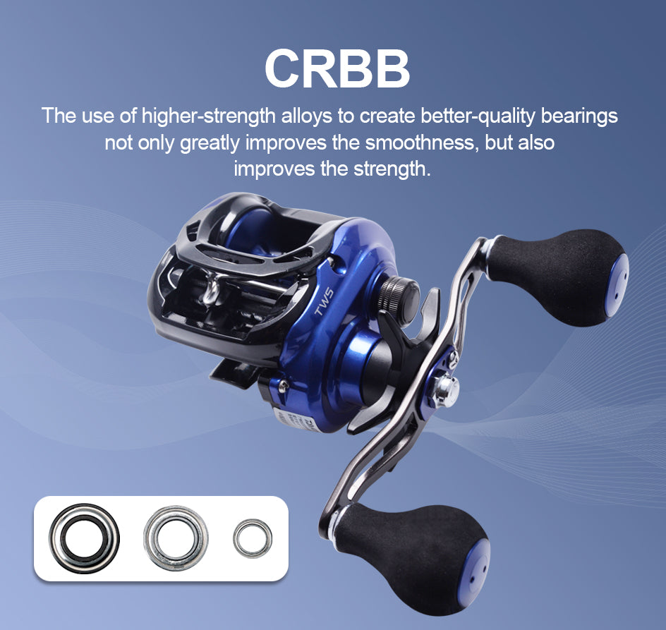 200HS / 200HSL COASTAL-TWS Baitcasting Reel – 7.3:1 Gear Ratio | SV Spool | 8BB | Max Drag 7kg