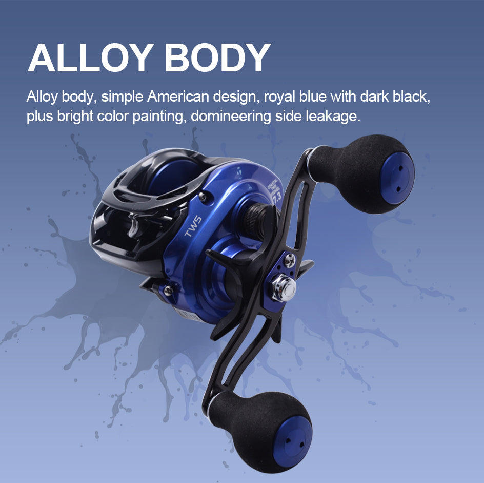 200HS / 200HSL COASTAL-TWS Baitcasting Reel – 7.3:1 Gear Ratio | SV Spool | 8BB | Max Drag 7kg