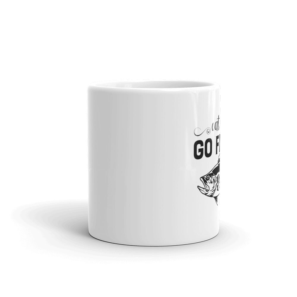 Eat Sleep Go Fishing 11oz Ceramic Mug – Durable, UV-Printed Coffee Cup for Outdoor Lovers