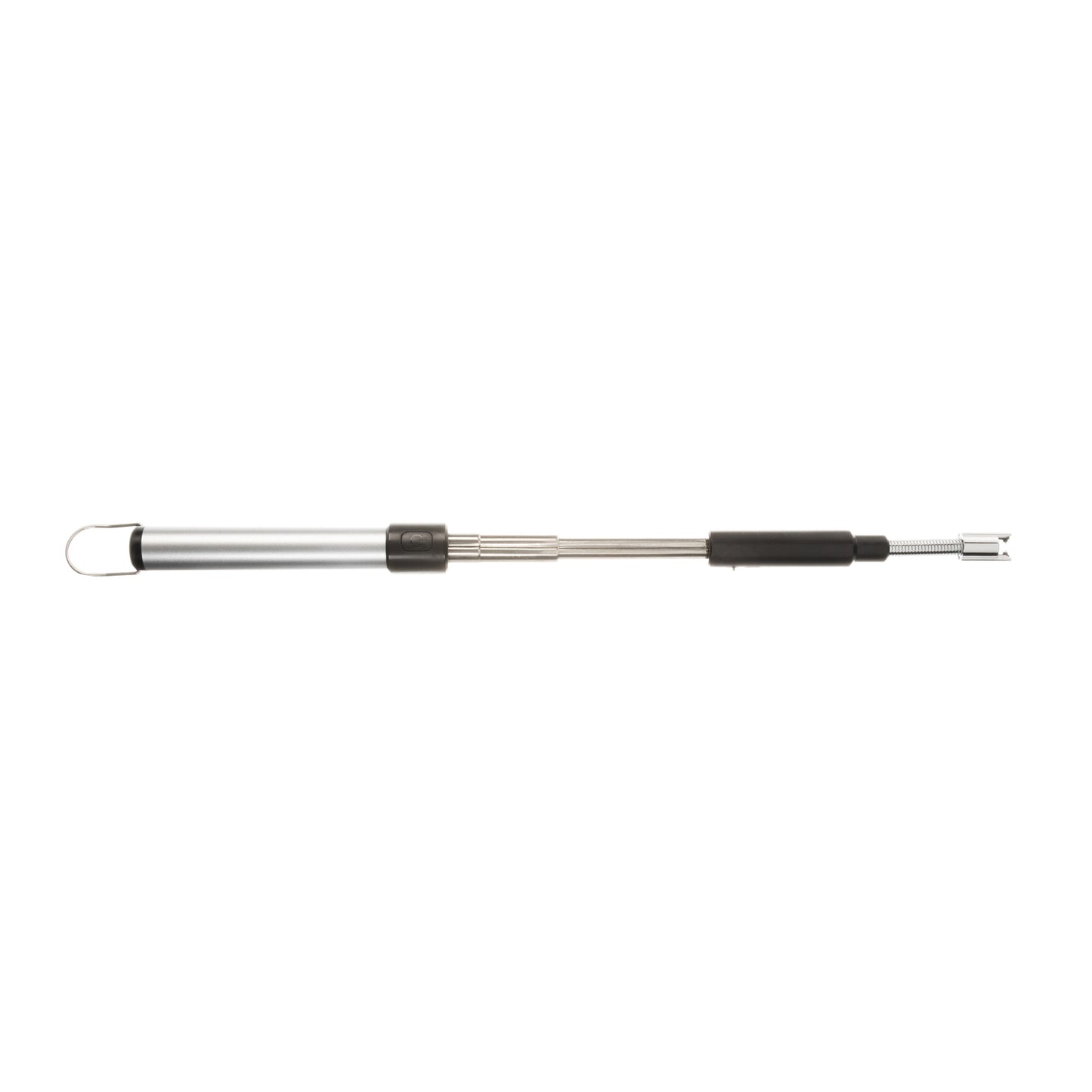 Flameless Extendable Electric Lighter – Rechargeable &amp; Windproof (Silver)