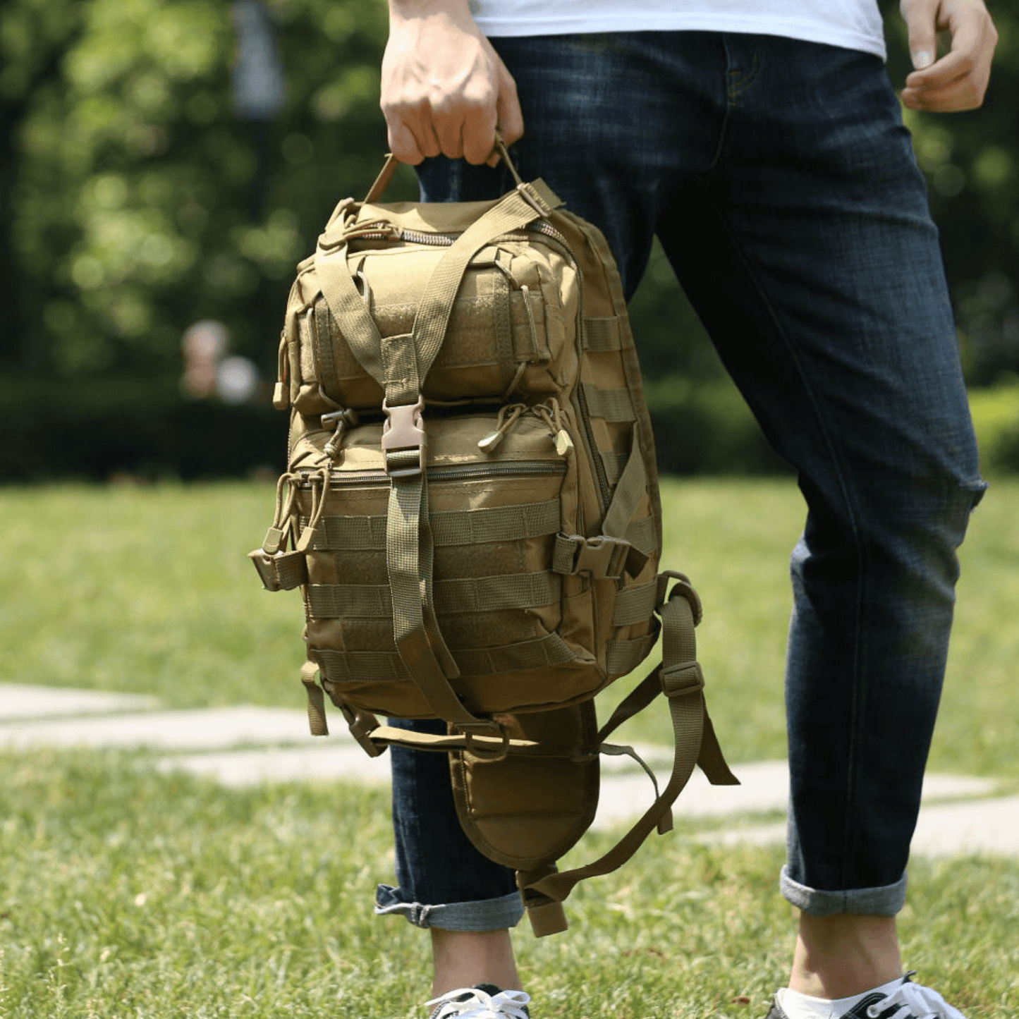Tactical Sling Backpack 15L – Military MOLLE Shoulder Bag for Outdoor