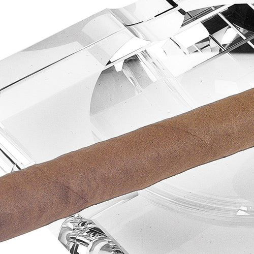 7" Handcrafted Square Crystal Cigar Ashtray – Elegant, Lead-Free Optical Glass