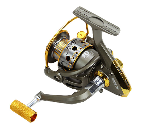 High Quality 10-Axis Metal Fishing Reel – Smooth Performance with Interchangeable Handle | Sizes 1000–7000