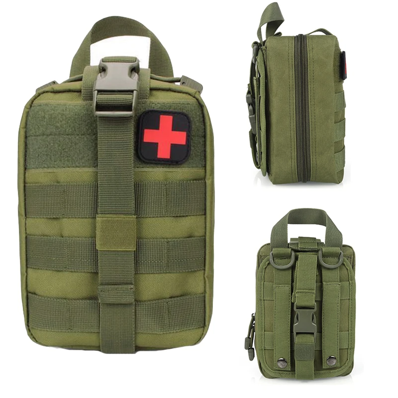 Tactical First Aid Kit Medical Molle Rip Away EMT IFAK Survival Emerge