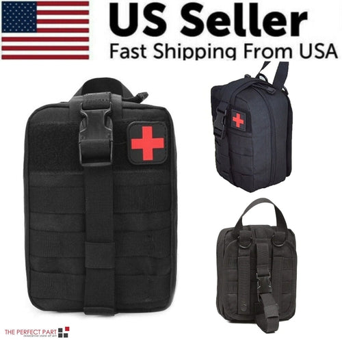 Tactical First Aid Kit Medical Molle Rip Away EMT IFAK Survival Emerge