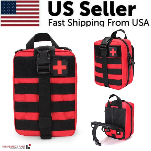 Tactical First Aid Kit Medical Molle Rip Away EMT IFAK Survival Emerge
