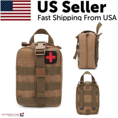 Tactical First Aid Kit Medical Molle Rip Away EMT IFAK Survival Emerge