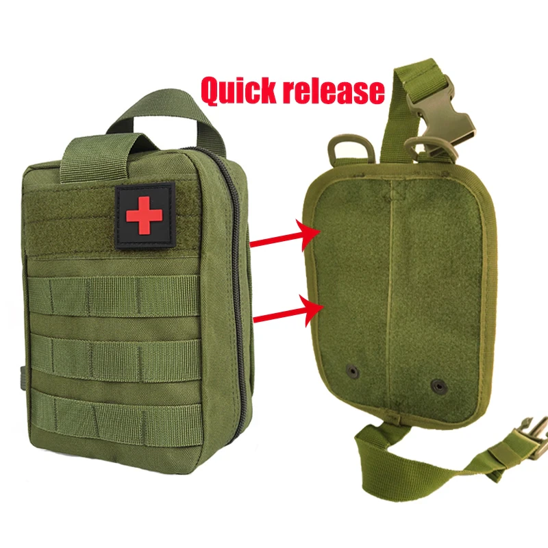 Tactical First Aid Kit Medical Molle Rip Away EMT IFAK Survival Emerge