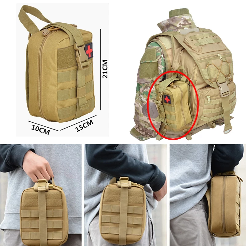 Tactical First Aid Kit Medical Molle Rip Away EMT IFAK Survival Emerge