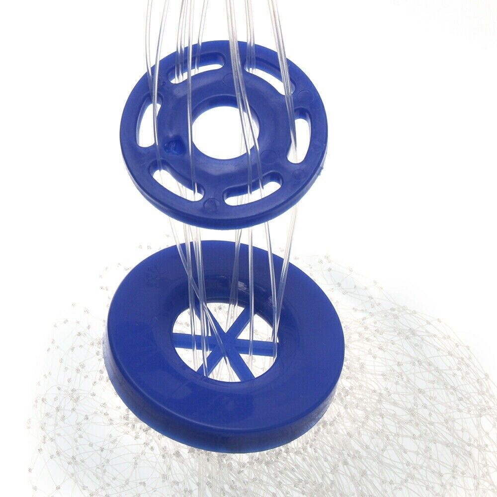 Heavy-Duty Cast Net – 6ft to 16ft Sizes | Nylon Mesh with Zinc Sinkers