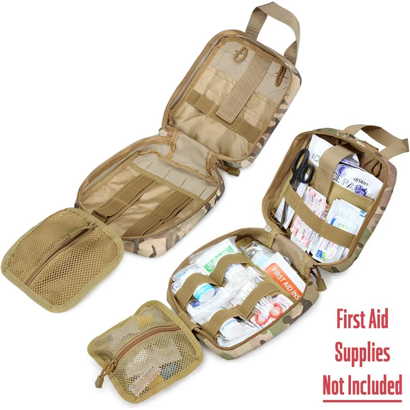 Tactical First Aid Kit Medical Molle Rip Away EMT IFAK Survival Emerge