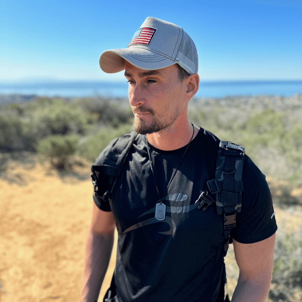 American Flag Trucker Hat – Breathable Mesh, Adjustable Snapback