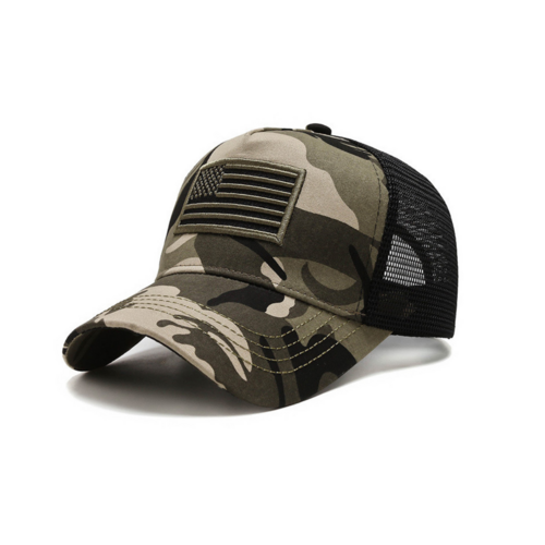 American Flag Trucker Hat – Breathable Mesh, Adjustable Snapback