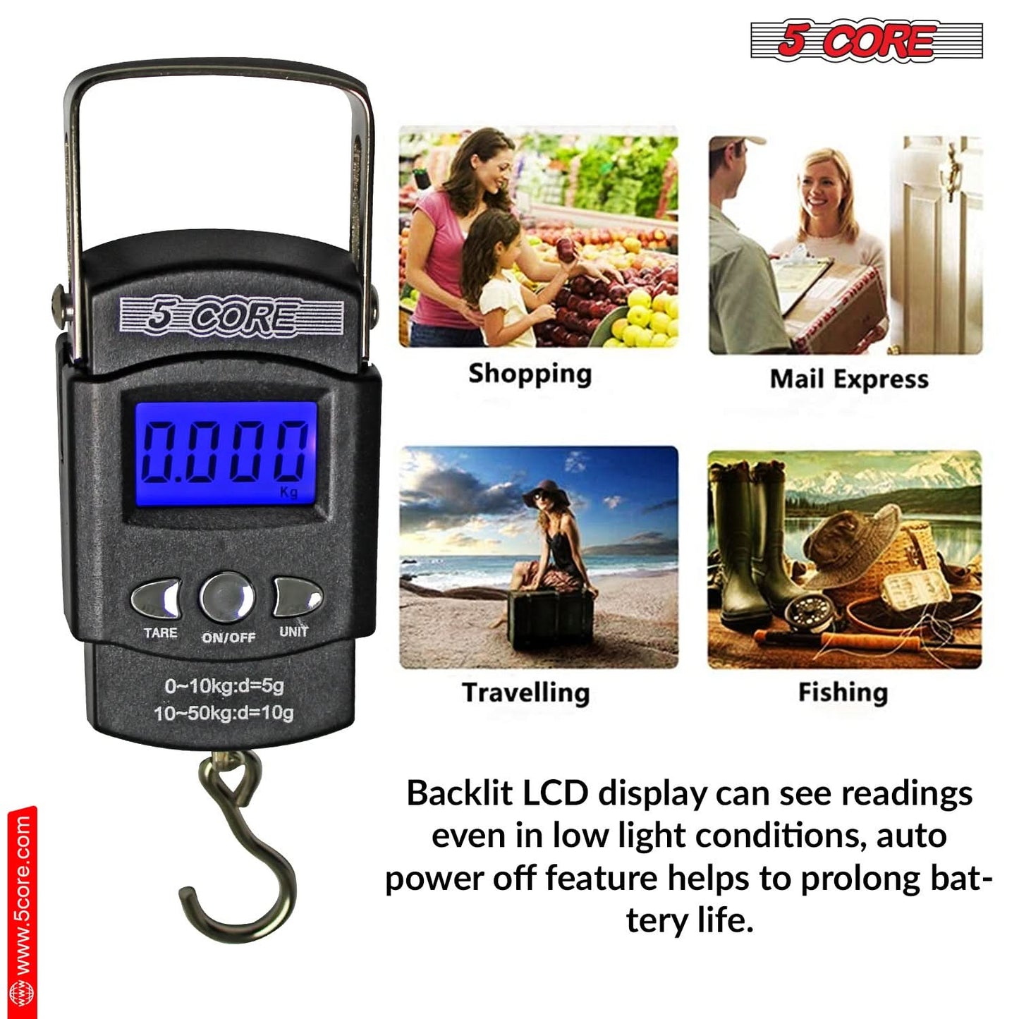 Digital Fishing Scale with Measuring Tape – Precise, Durable &amp; Portable for Anglers
