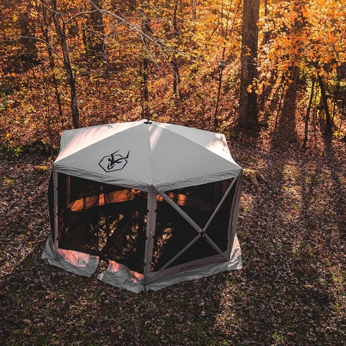 G6 6-Sided Pop-Up Gazebo Tent – Instant Outdoor Shelter with Mesh Screen Walls | Bug-Free, Weather-Resistant Canopy for Camping, Backyard &amp; Events