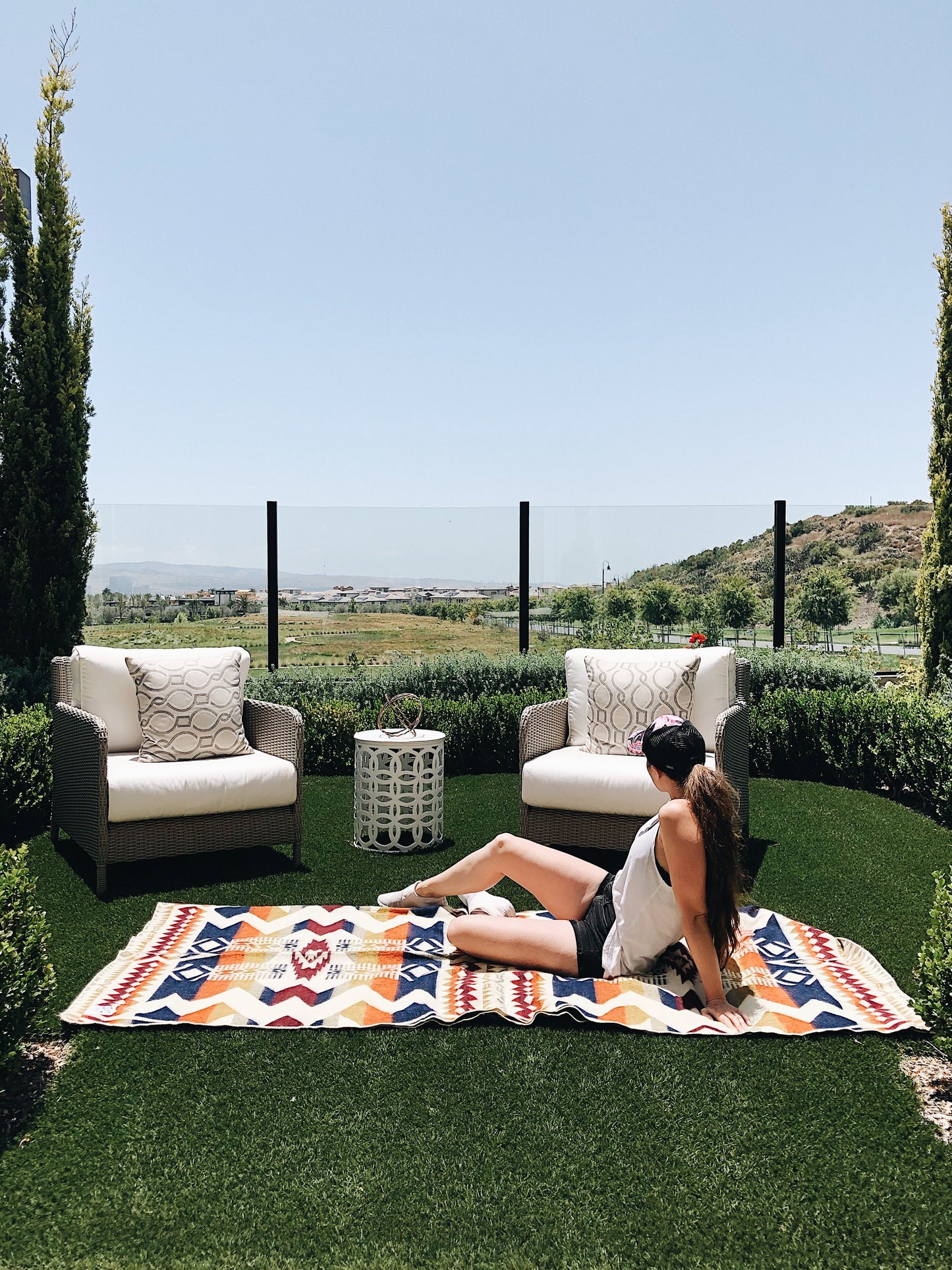 Awa Blanket – Vibrant Autumn | Handwoven Reversible Blanket Made in Ecuador
