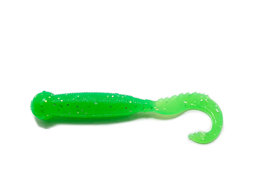 drago boost 2 inch twister soft bait pack of 8 active edible silicone lures with thickened tail for strong vibration infused with crustacean scent and salt ideal for pike perch and walleye in flowing water