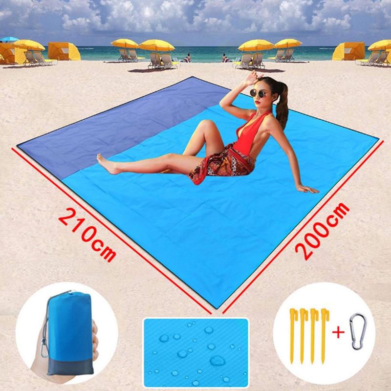 Waterproof Beach & Camping Blanket – Lightweight & Sand-Free (82" x 78")