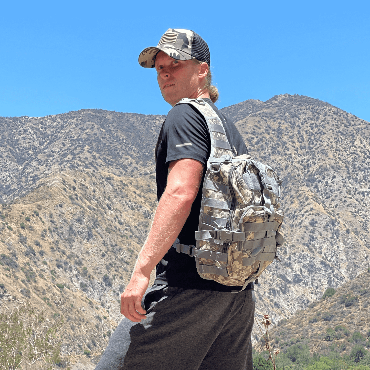 Tactical Sling Backpack 15L – Military MOLLE Shoulder Bag for Outdoor