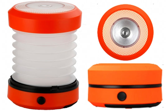 SINTECHNO collapsible LED camping lantern with 65 lumens output and compact design perfect for outdoor use emergencies and power outages