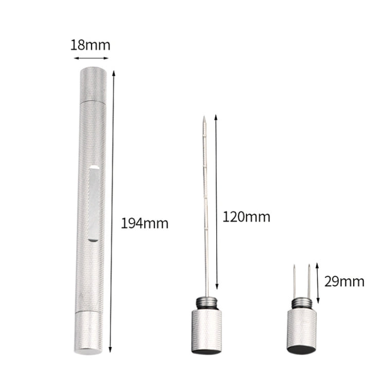 Lightweight Serrated Cigar Needle Dredger – Double-Ended Precision Tool