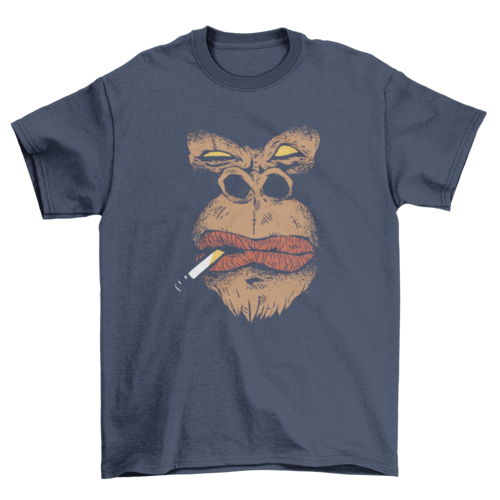 Angry Gorilla Cigar Design – Fierce Ape Face with Attitude | For T-Shirts, Hoodies, Mugs &amp; More