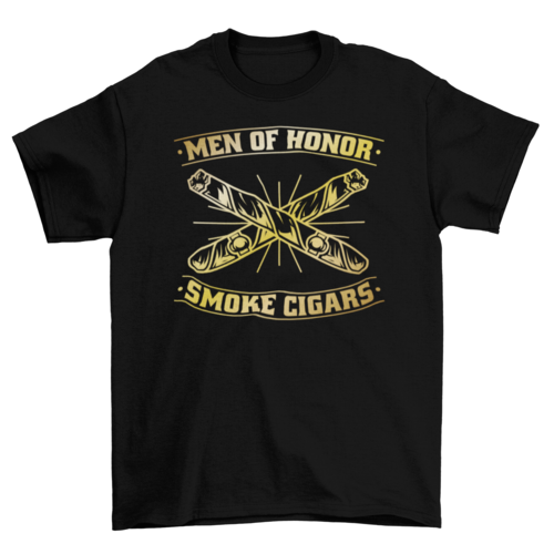 Men of Honor Cigar T-Shirt – Bold Statement Tee for Cigar Aficionados