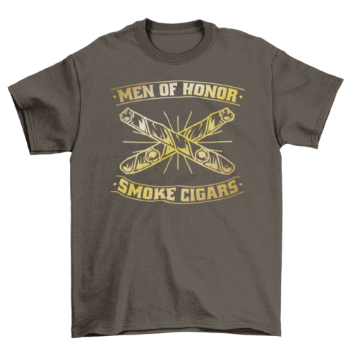 Men of Honor Cigar T-Shirt – Bold Statement Tee for Cigar Aficionados