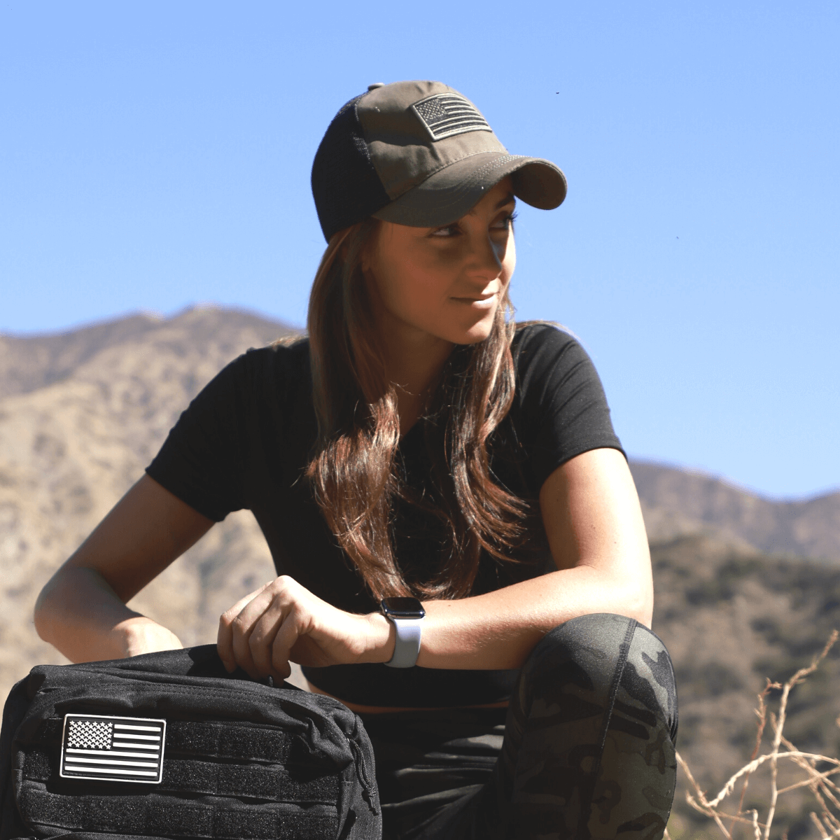 American Flag Trucker Hat – Breathable Mesh, Adjustable Snapback