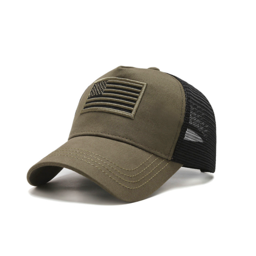 American Flag Trucker Hat – Breathable Mesh, Adjustable Snapback
