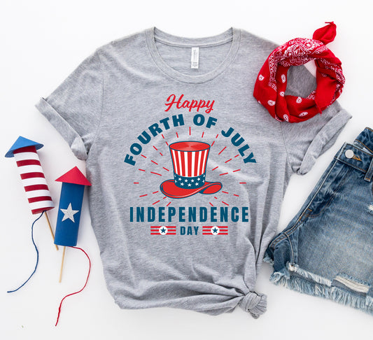 Happy Fourth of July T-Shirt – Patriotic Graphic Tee