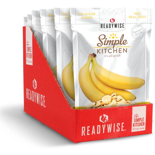 6-pack of freeze-dried Bananas