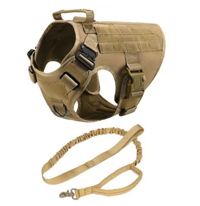 Military Dog Tactical Harness and Leash Set – Adjustable, Durable &amp; Fast Shipping