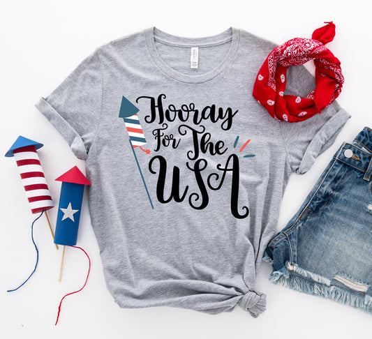 Hooray for the USA T-Shirt – Patriotic Graphic Tee