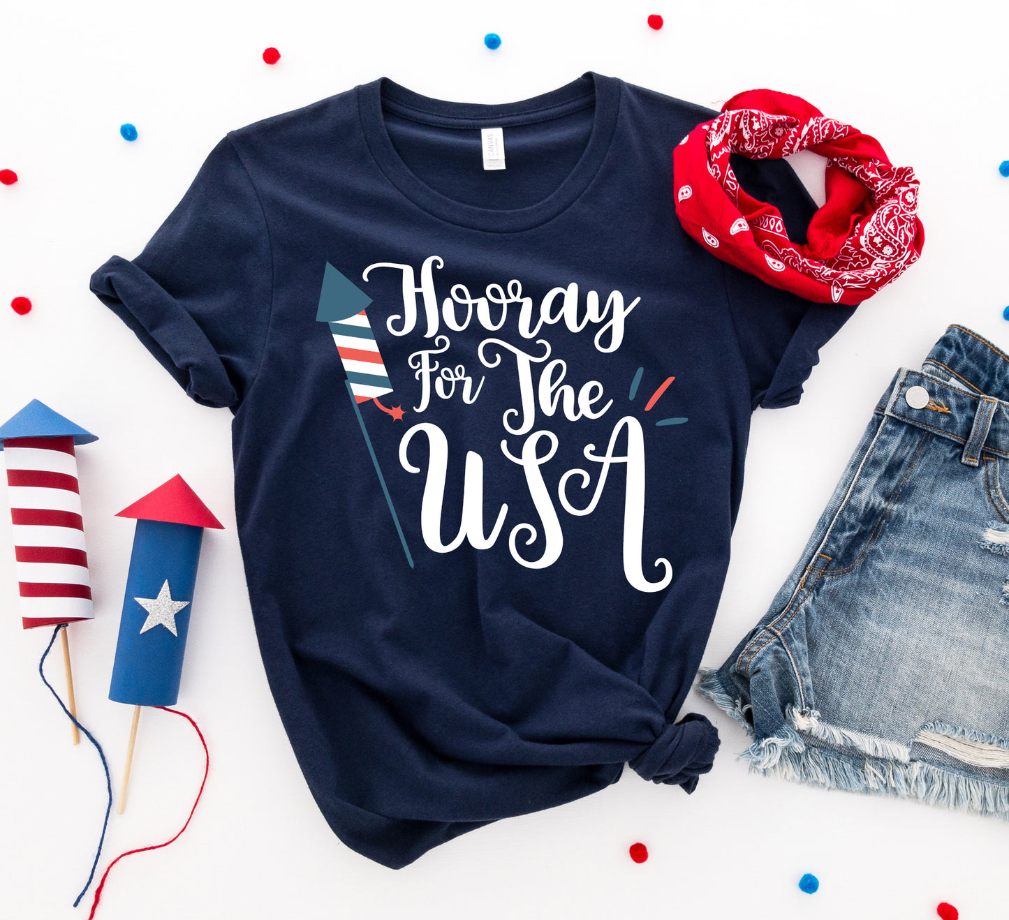 Hooray for the USA T-Shirt – Patriotic Graphic Tee