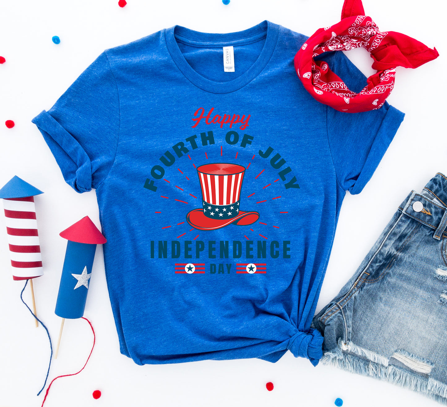 Happy Fourth of July T-Shirt – Patriotic Graphic Tee