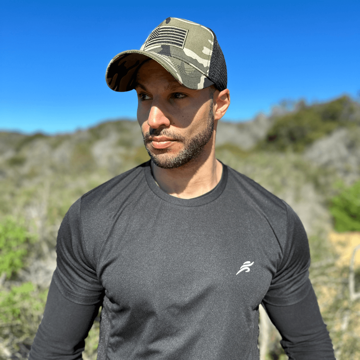 American Flag Trucker Hat – Breathable Mesh, Adjustable Snapback