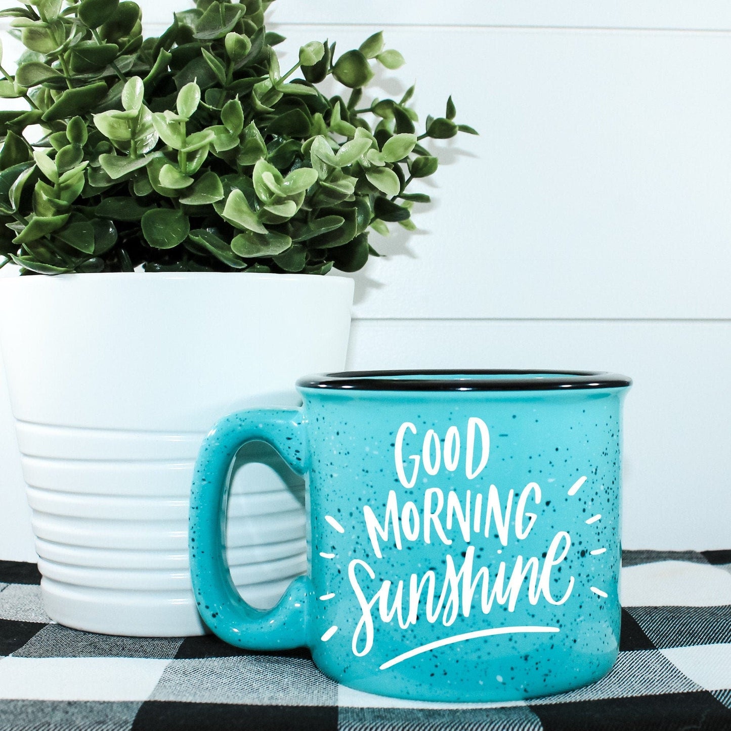 Good Morning Sunshine Campfire Mug – 15 oz Ceramic