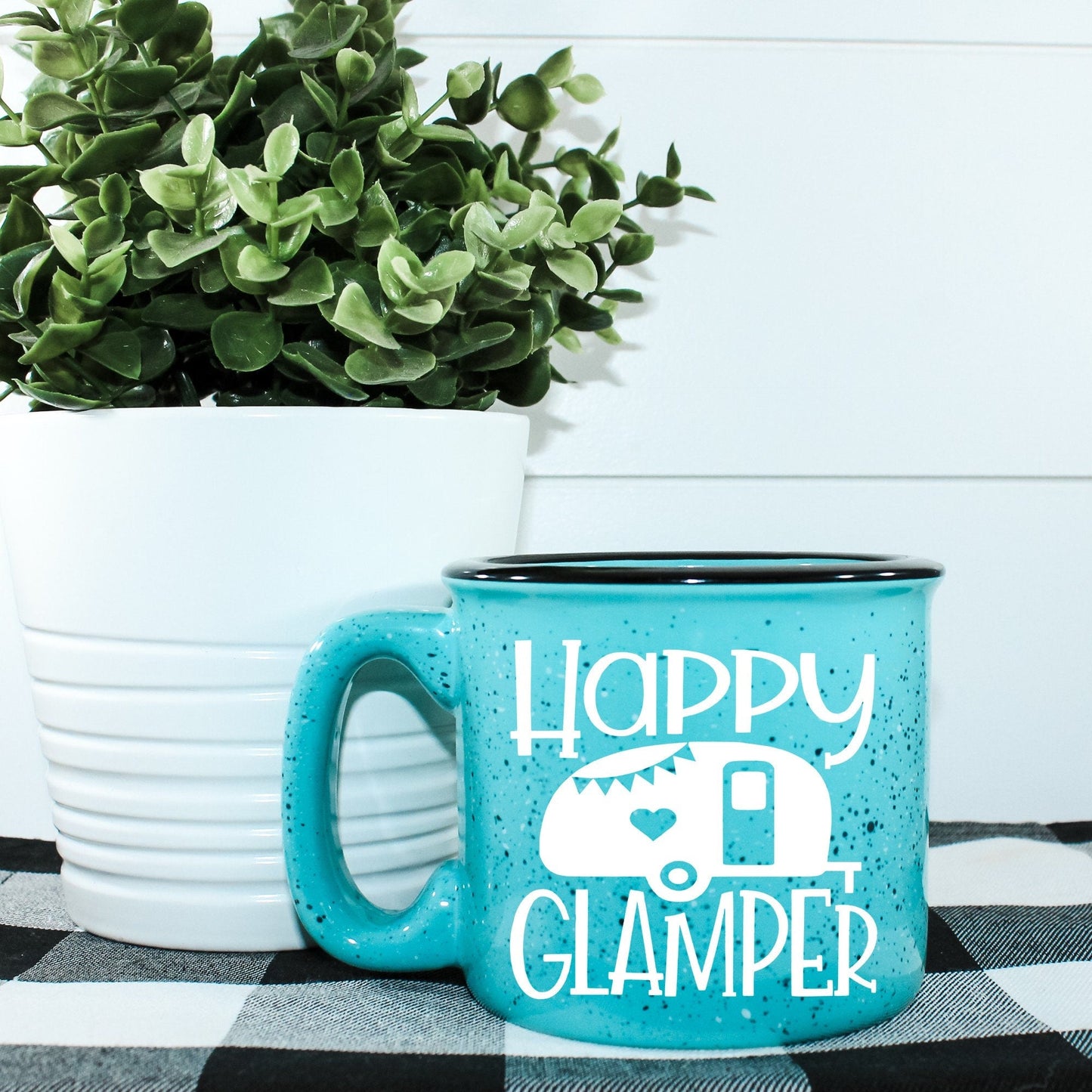 "Happy Glamper" Campfire Mug